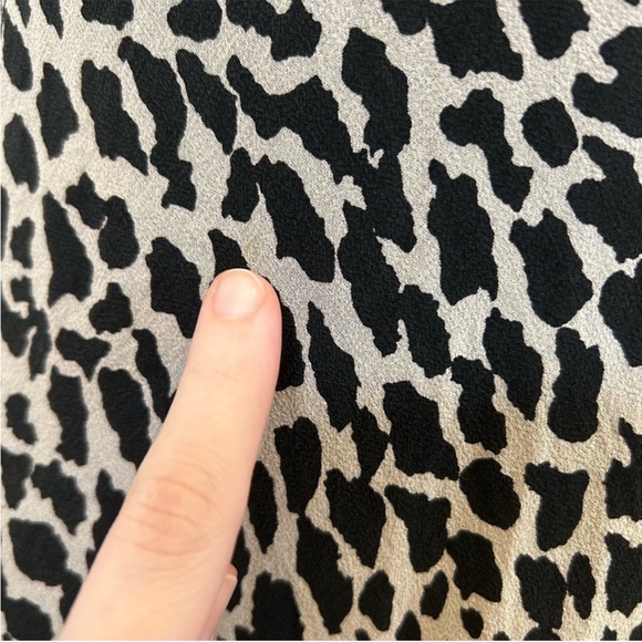 Vintage 1990s Jessica Howard Sleeveless Animal Print Beaded Midi Dress - Picture 13 of 16